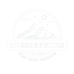 The Green Shelters Logo White